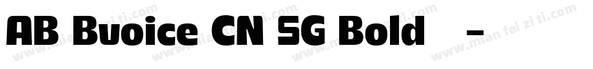 AB Bvoice CN SG Bold 粗体字体转换